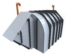 Sklep a úkryt Quick 1 Délka: 3000 mm, Typ uložení: K obetonování