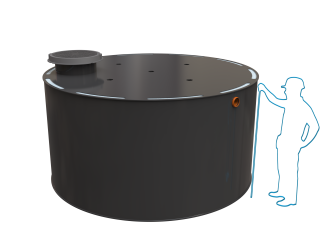 Dvouplášťové septiky Český Standard Objem: 9m³