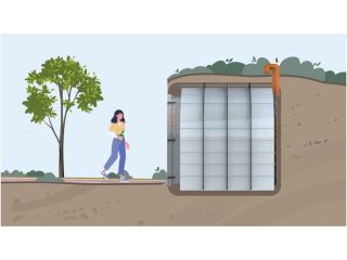 Sklep a úkryt Quick 4 Délka: 2000 mm, Typ uložení: Samonosné