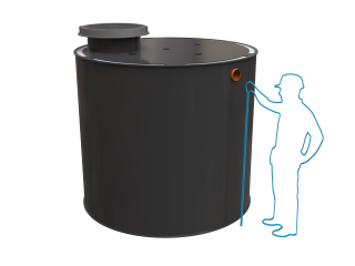 Dvouplášťové septiky Český Standard Objem: 4m³