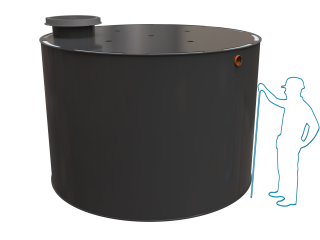 Dvouplášťové septiky Český Standard Objem: 12m³