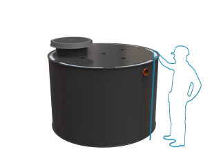 Dvouplášťové septiky Český Standard Objem: 3m³