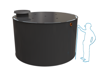 Dvouplášťové septiky Český Standard Objem: 10m³