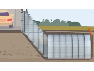 Sklep a úkryt Quick 3 Délka: 2000 mm, Typ uložení: Samonosné