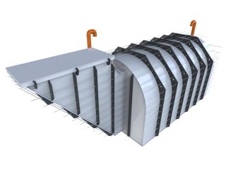 Sklep a úkryt Quick 2 Délka: 4000 mm, Typ uložení: K obetonování