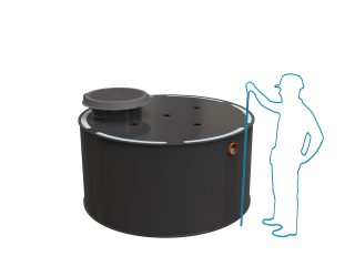 Dvouplášťové septiky Český Standard Objem: 2m³