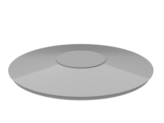 Víko na koupací káď D2,0×H1,1 m. TMAVĚ ŠEDÉ