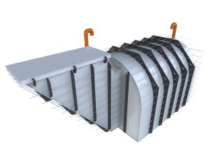 Sklep a úkryt Quick 2 Délka: 3000 mm, Typ uložení: K obetonování