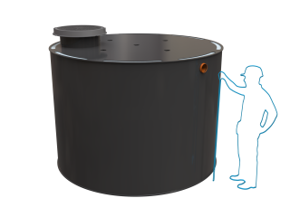 Dvouplášťové septiky Český Standard Objem: 7m³