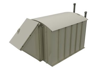 Plastový sklep COMFORT s bočním vstupem - šikmým -  3.6 x 2.4 m