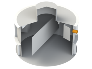 Septik dvoukomorový kruhový D3 m × H1,5 m