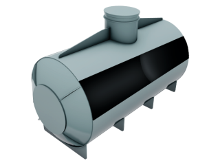 Septik jednokomorový kruhový vodorovný D1,9м x L4,6 m